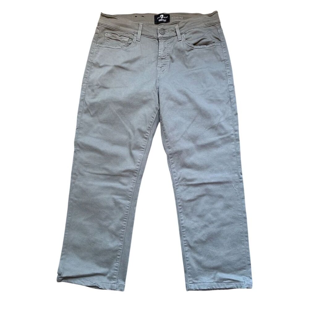 7 For All Mankind Men's Slimmy Slim Fit Gray Jeans Size 31